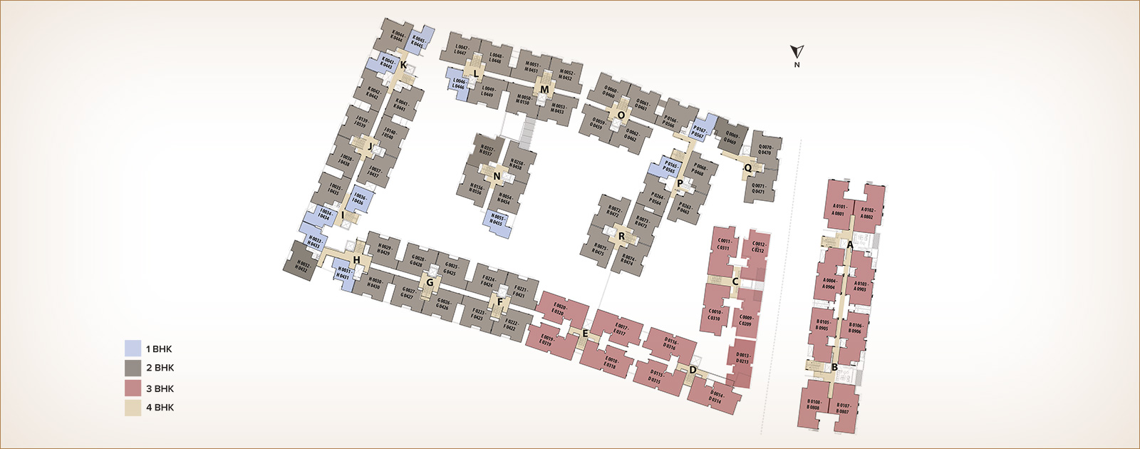 Brigade Horizon Numbering Plan for Flats